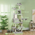 81" Large Cat Tree w/ Scratching Posts Condos Beds Hammocks Jumping