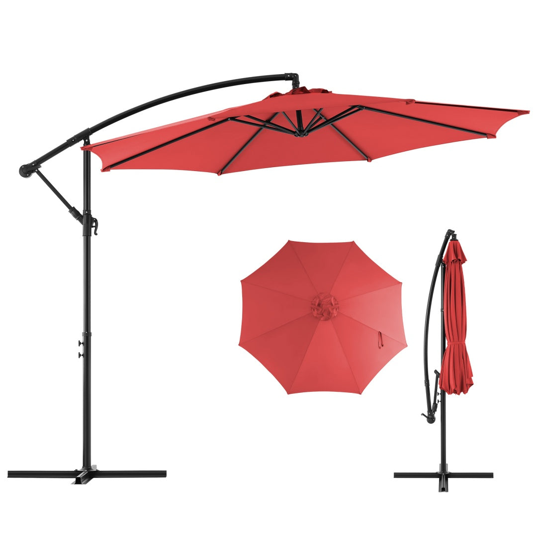 8ft offset patio umbrella hanging main view