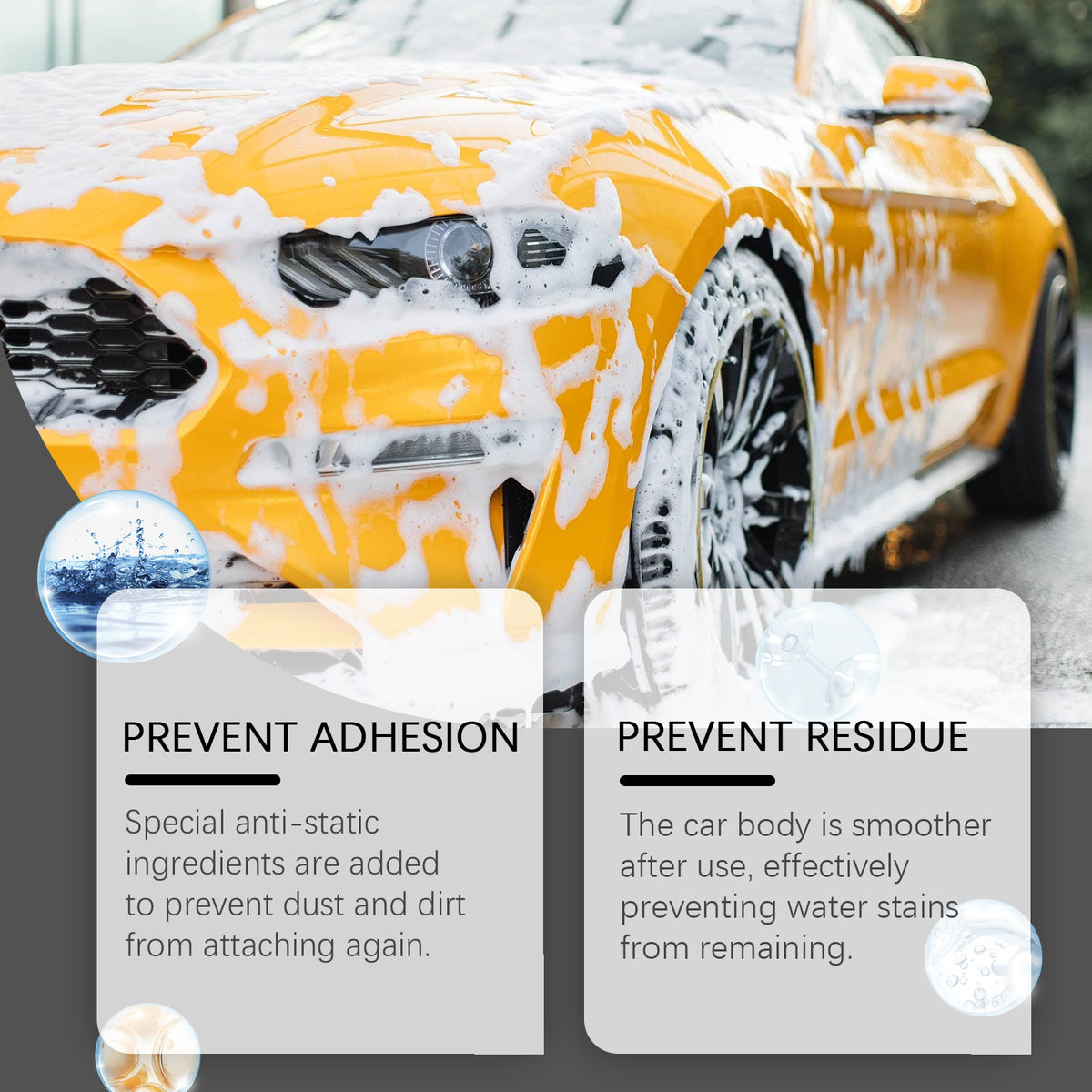Foam Car Wash Soap Gentle Decontamination Dust Proof Shine Wash - Image 3