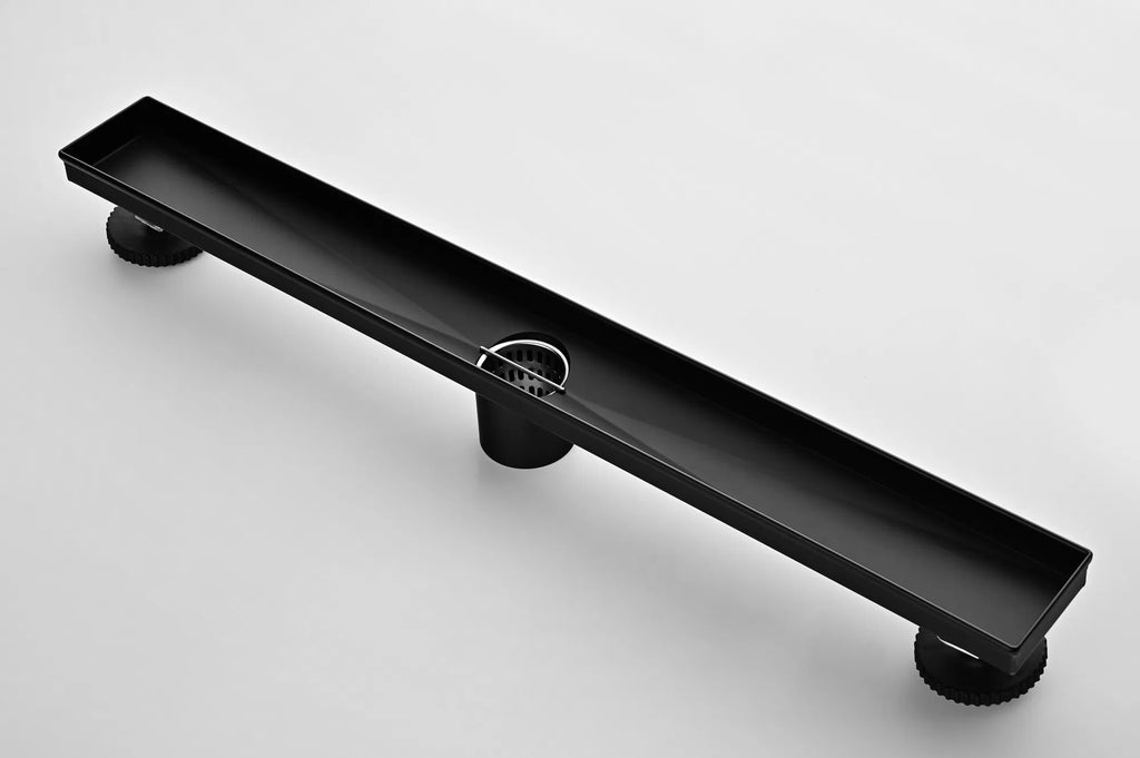 24 Inch Linear Shower Drain with 2 in 1 Flat & Tile Add Removable Cover 304 - Image 5