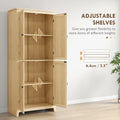72" Freestanding Storage Cabinet Kitchen Pantry Cabinet with Doors and Shelves