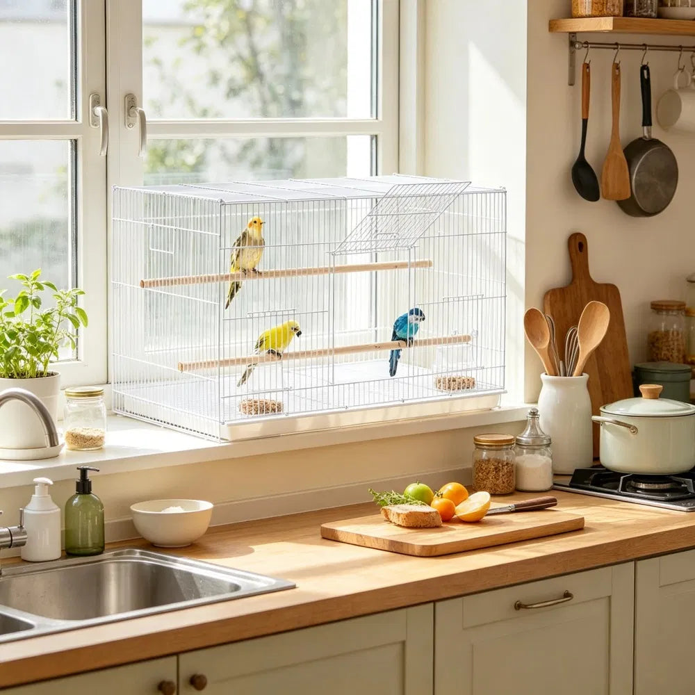 Bird Cage with Easy to Clean - Image 5