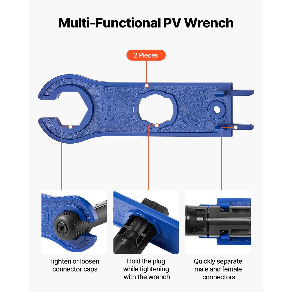 Crimping Tool 14 10 AWG Ratcheting Solar Connector Crimper Tool Kit Clear