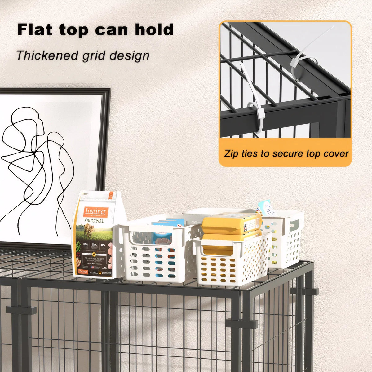47.2" Dog Crate for Small Medium Large Dogs Puppy Dog Playpen for Yard Indoor