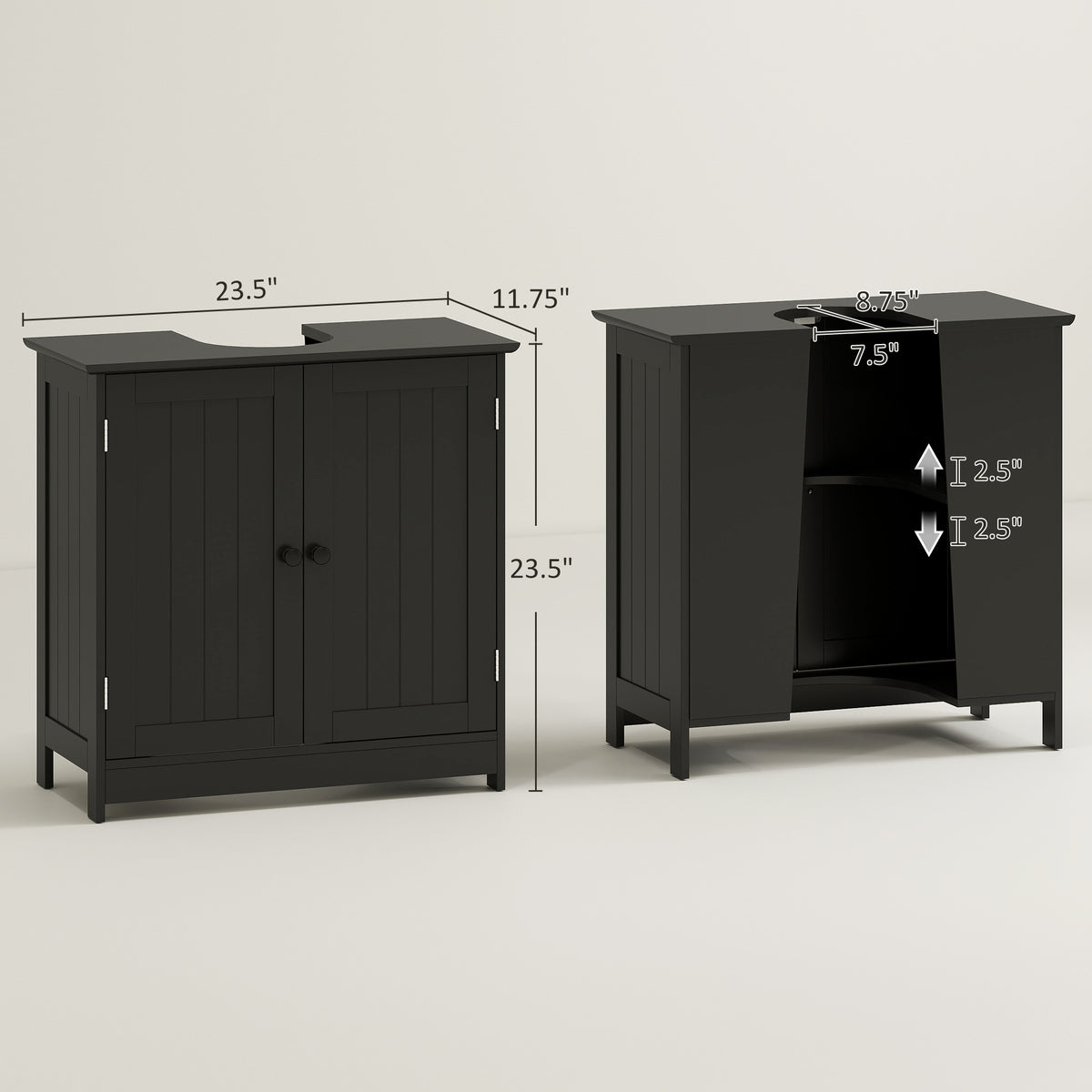 under sink bathroom cabinet pedestal detail and structure