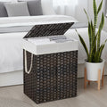 SONGMICS Laundry Hamper 23.8 Gal. Laundry Basket With Lid Removable Bag With