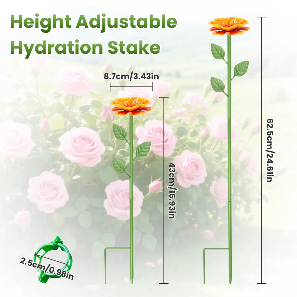 6Pack Metal Bee Watering Stations Anti Drowning Bee Butterfly Feeders - Image 2