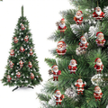 12 Pcs Christmas Tree Ornaments Funny Cartoon Santa Claus Designs Xmas Tree