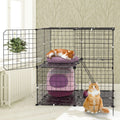 2Tier Cat Cage Playpen Indoor Pet Enclosures Kitten Kennel House Detachable Cat