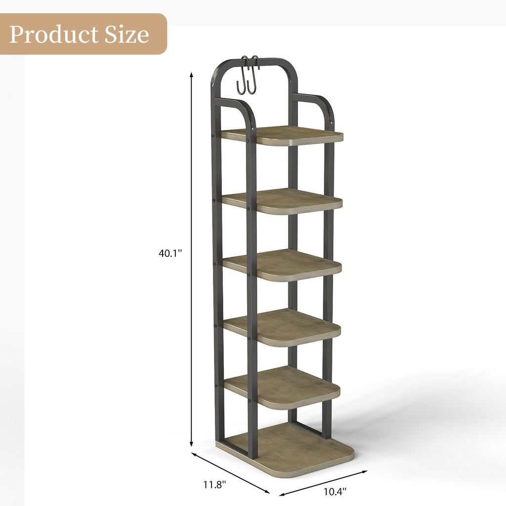 tier vertical shoe rack adjustable in use lifestyle