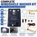 Universal Classic Car Windshield Washer Bag Kit 12V Complete Accessories
