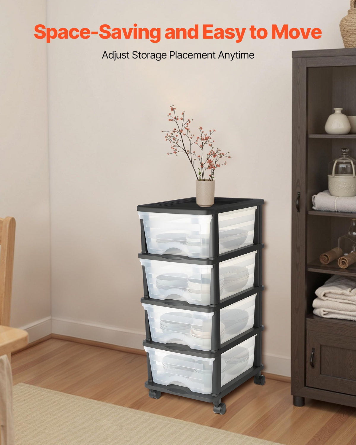 plastic storage drawers cart organizer dimensions and features
