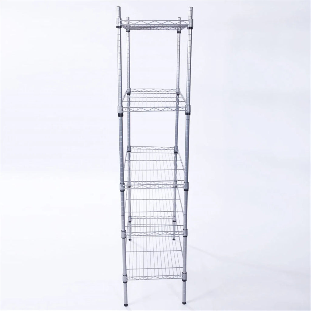 5-shelf adjustable heavy duty storage detail and structure