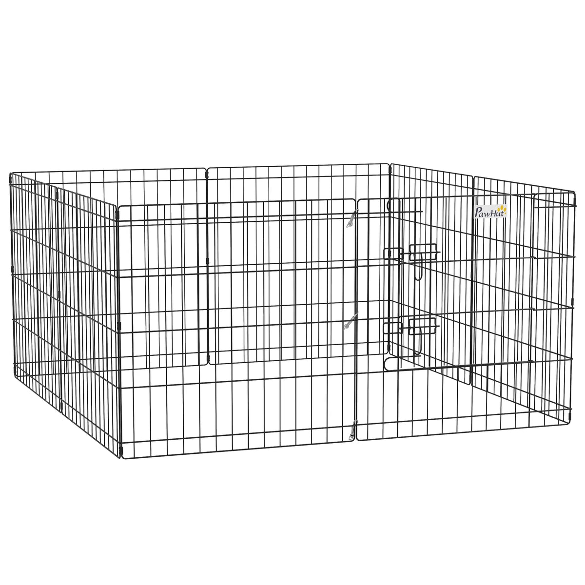 24inch Foldable Metal Exercise Pet Playpen Yard Dog Puppy Kennel Cage 8 Panel - Image 2