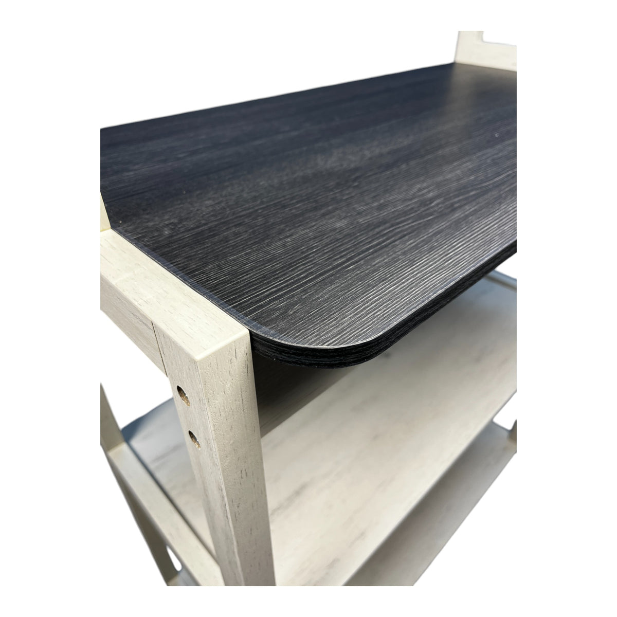 Level Packer Rack For Kitchen Cabinets Coffee Bars Shelves Microwave Racks - Angle and Detail View