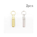 2PCS Stainless Steel Mini Pocket Knife Leaf Shaped Portable Capsule Knife