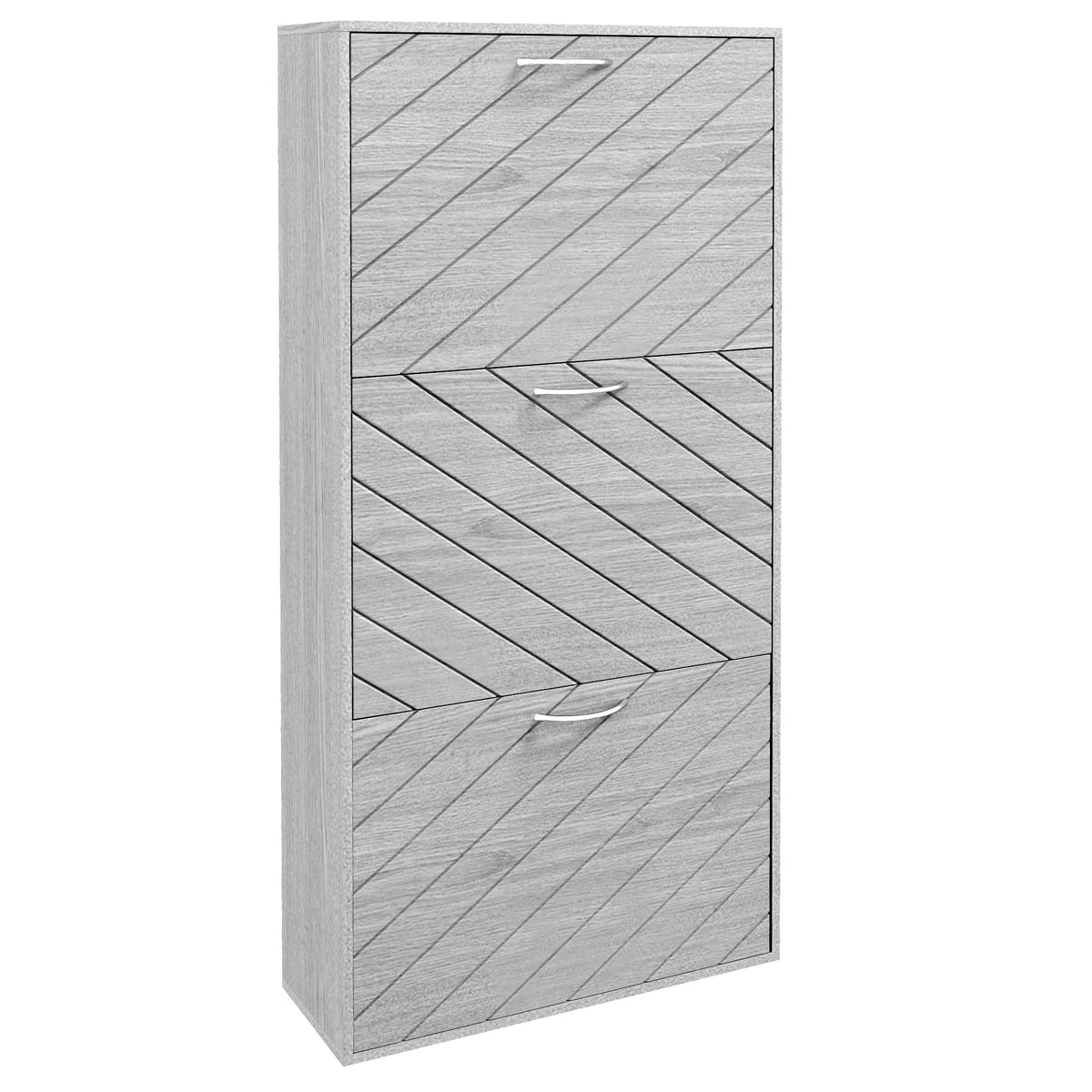 Shoe Storage Cabinet with 3 Flip Drawers Narrow and Slim 12 Pair of Shoes - Image 2