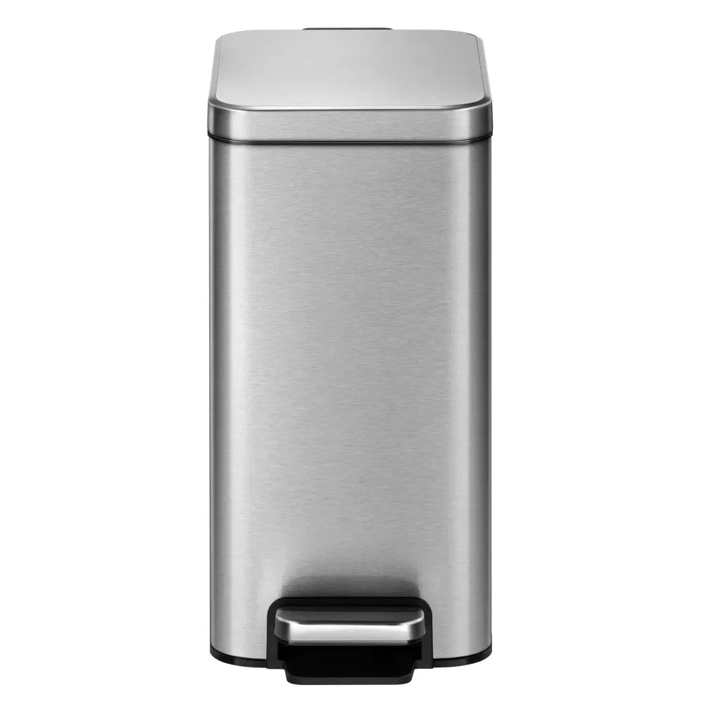 Bedroom / Office Trash Can 2.6 Gallon Small Stainless Steel Step Garbage - Image 4