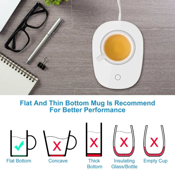 Coffee Mug Warmer Cup Warmer Auto Shut Off Coffee Tea Milk Electric Heater Pad - Image 3