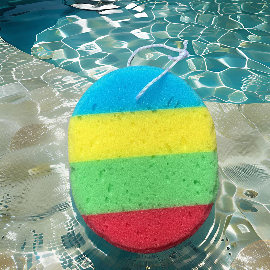 Oval Colorful Bath Sponge - Image 3