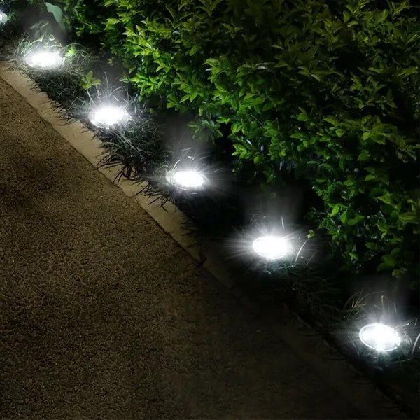 4Pcs Solar Powered Ground Light Outdoor IP65 Waterproof Buried - Image 4