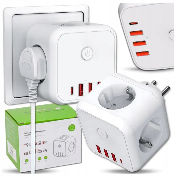 7 in 1 Electrical Socket Adapter 250V 4000W - Image 3