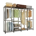 (190 x 40 x 190) Cm Wire Garment Rack Heavy Duty Clothes Rack Closet Organizer