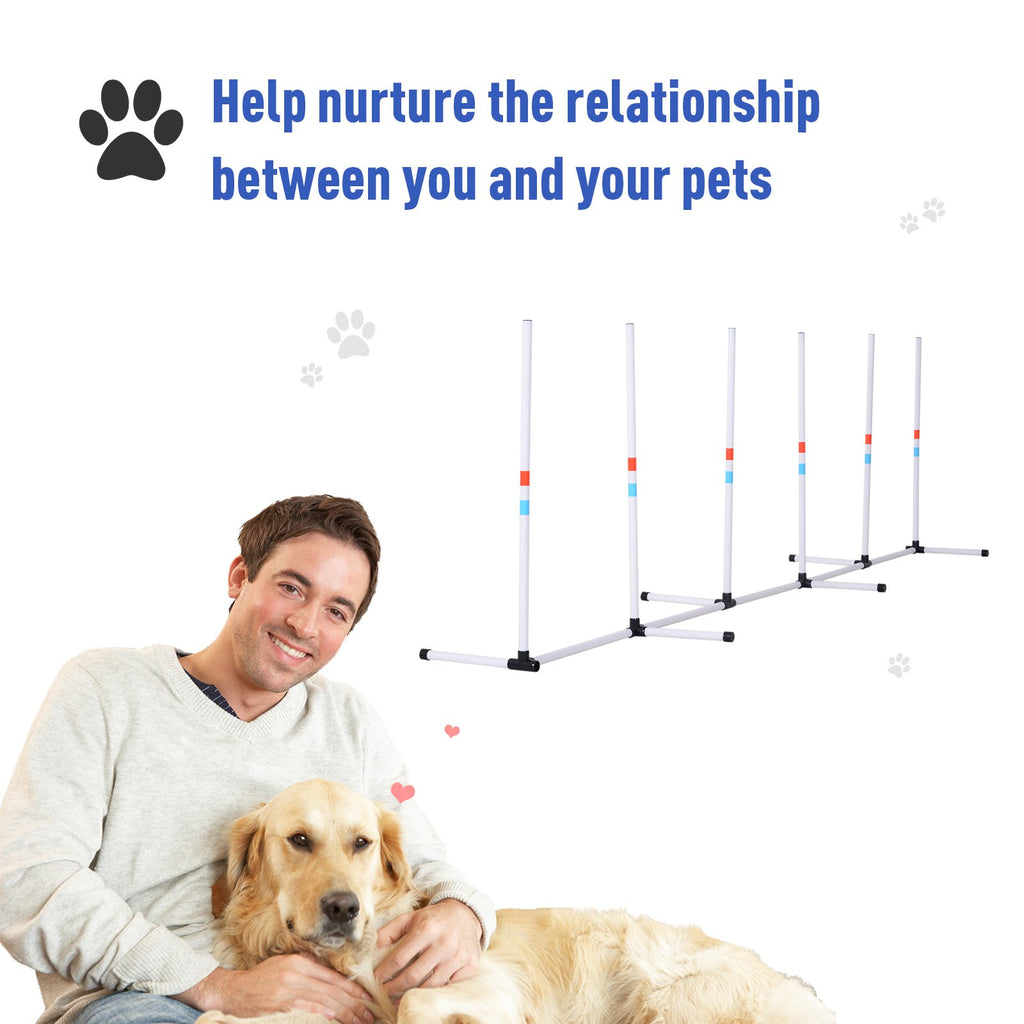 Sturdy Dog Weaves Poles Pet Speed and Agility Equipment Dogs Obstacle Outdoor - Image 3