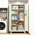 79.1 Inch Tall Metal Tool Storage Cabinet with Adjustable Shelves and Lockable Doors