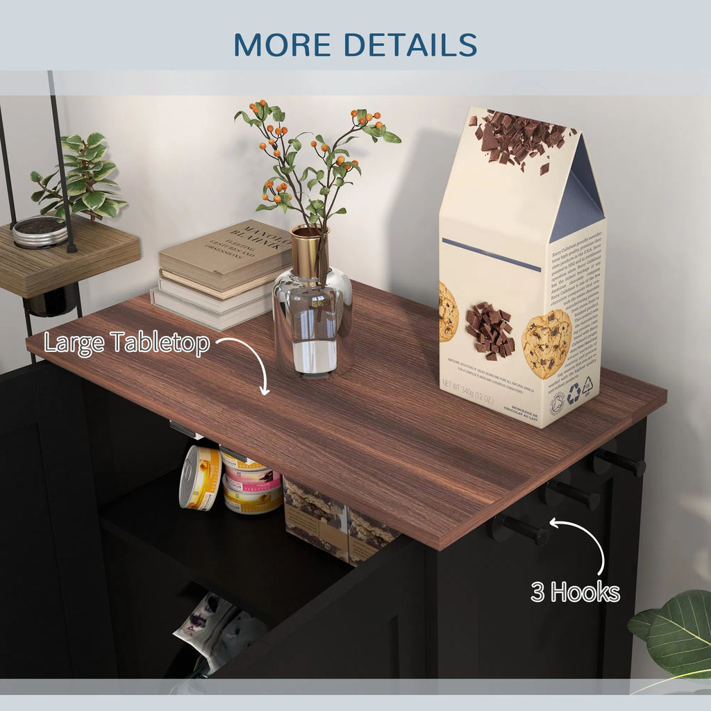 Pet Food Storage Container Dog Feeding Station w/ Adjustable Panel Hooks for - Image 3