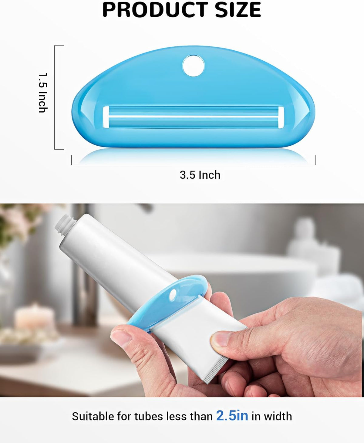 4pcs toothpaste squeezer colorful plastic dimensions and features