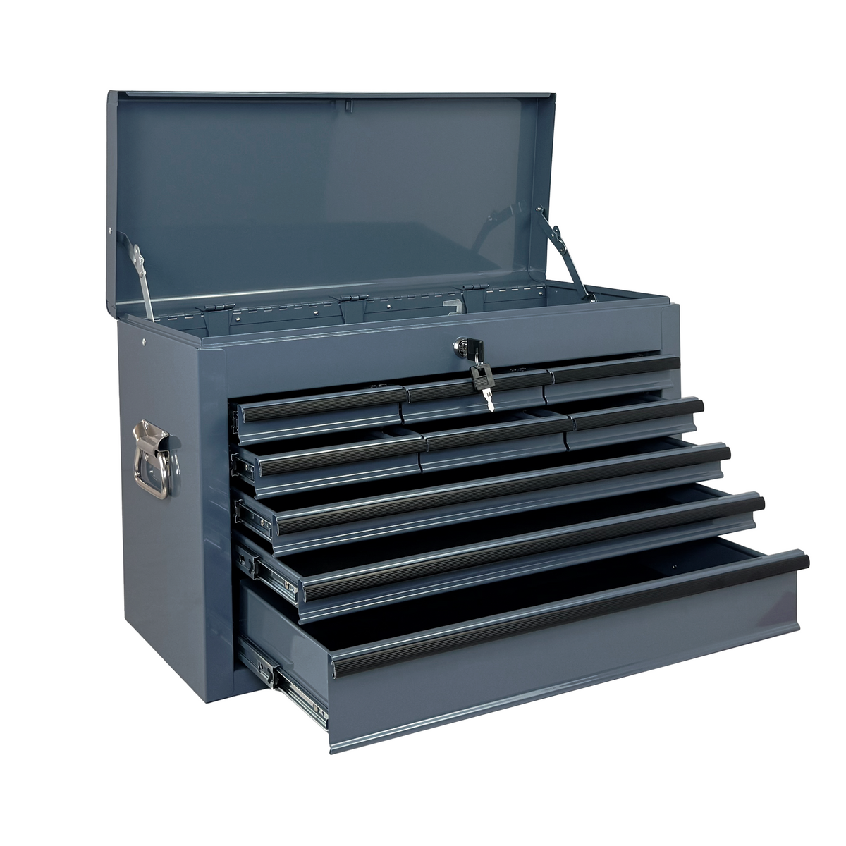 Heavy Duty Metal Tool Box 24 inch Portable Metal Tool Box with 9 Drawers - Image 3