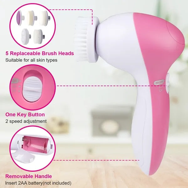 facial cleansing brush face spin detail and structure