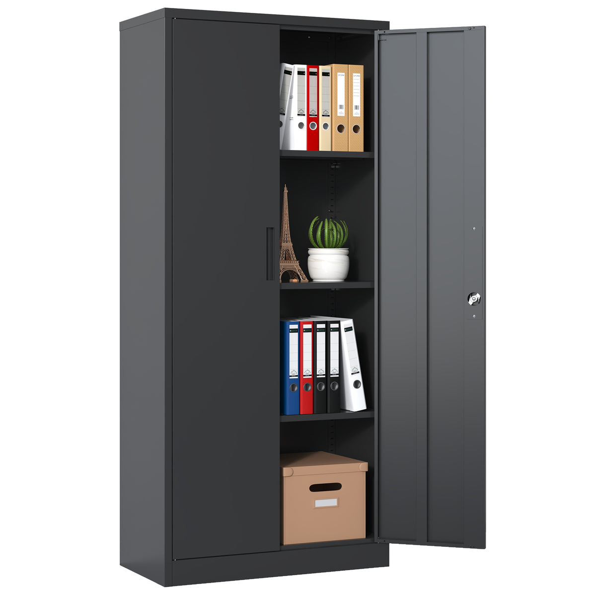 71 H Metal Garage Storage Cabinet - Image 2
