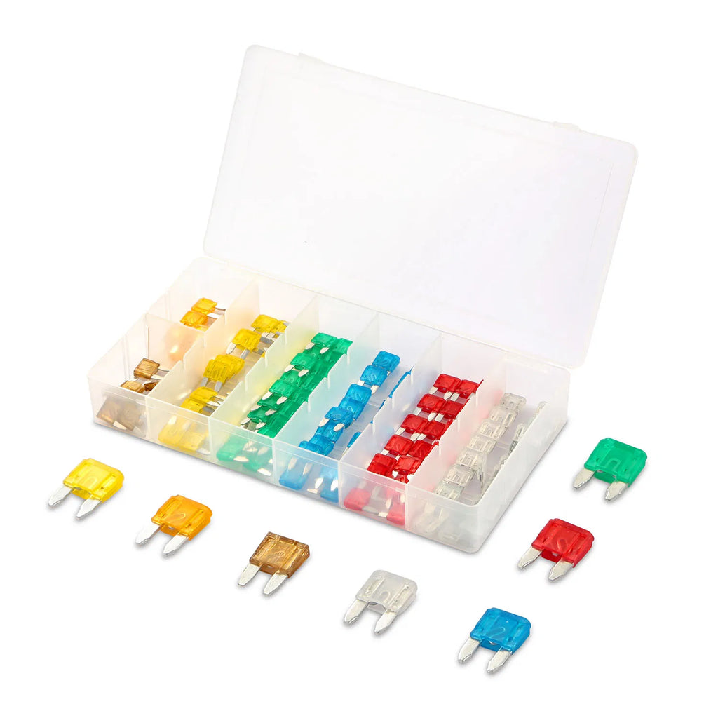 120Pcs Mini Auto Blade Fuse Set Assorted Standard Blade Fuse Kit 5A 7.5A 10A