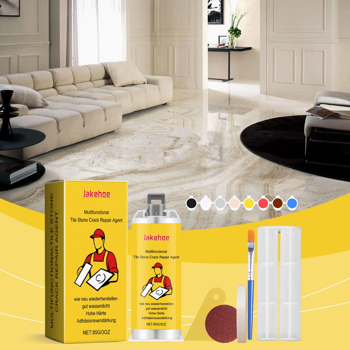 JAKEHOE Tile Crack Repair Kit 1set Kit - Image 4