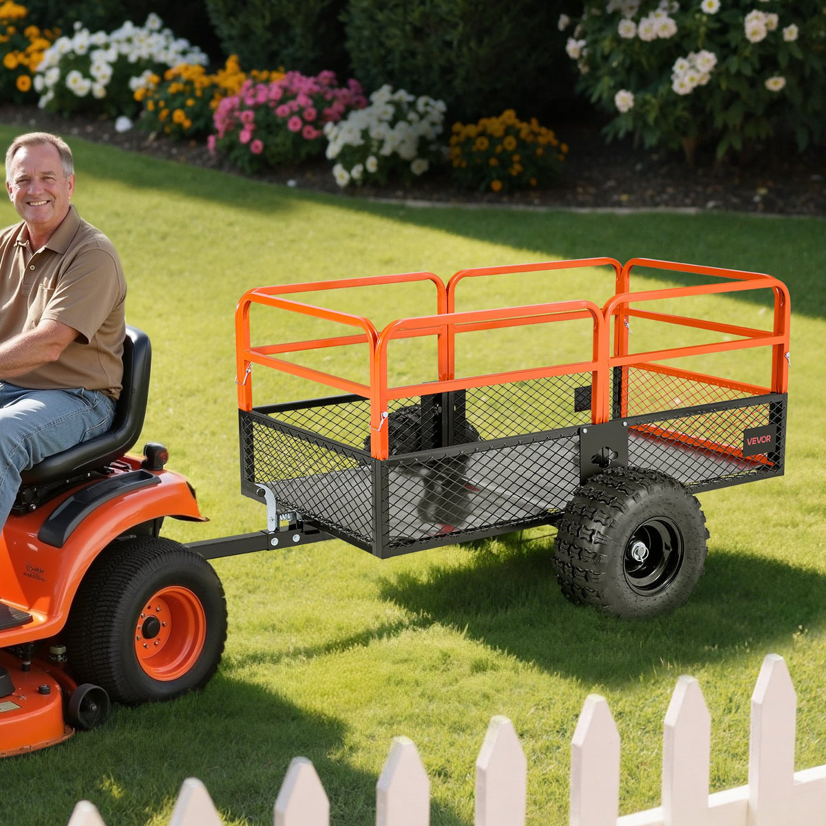 1800-lb steel dump trailer 28 cu ft product detail