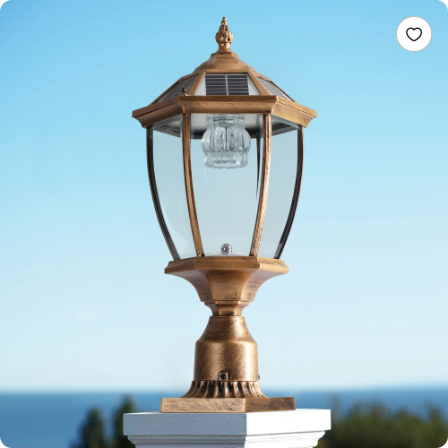 20 Golden Solar Powered LED Outdoor Lantern Vintage Garden Light With Elegant - Image 4
