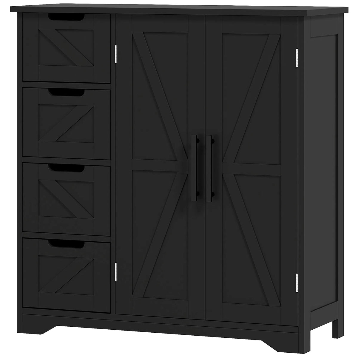 Bathroom Floor Cabinet Farmhouse Bathroom Storage Cabinet with Adjustable - Image 3