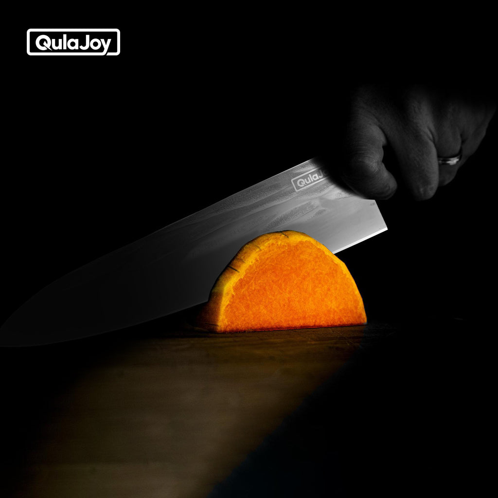 Qulajoy Chef Knife 8 Inch Hand Forged Swedish Sandvik Steel Gyuto Cooking - Image 5