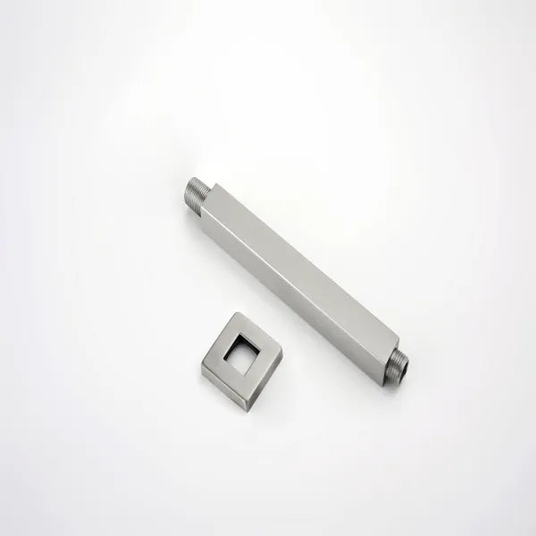 Shower Arm With Flange 1/2 NPT Tapered Threads Rain Shower Head Arm Ceiling - Image 2