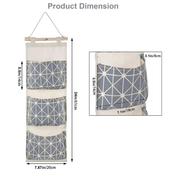 wall mounted storage bag door in use lifestyle