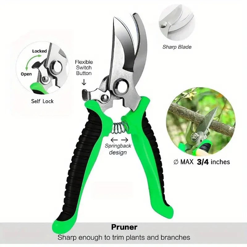 Garden Tools Set 8 Piece Gardening Tools Set With Non Slip Ergonomic Handle - Image 5