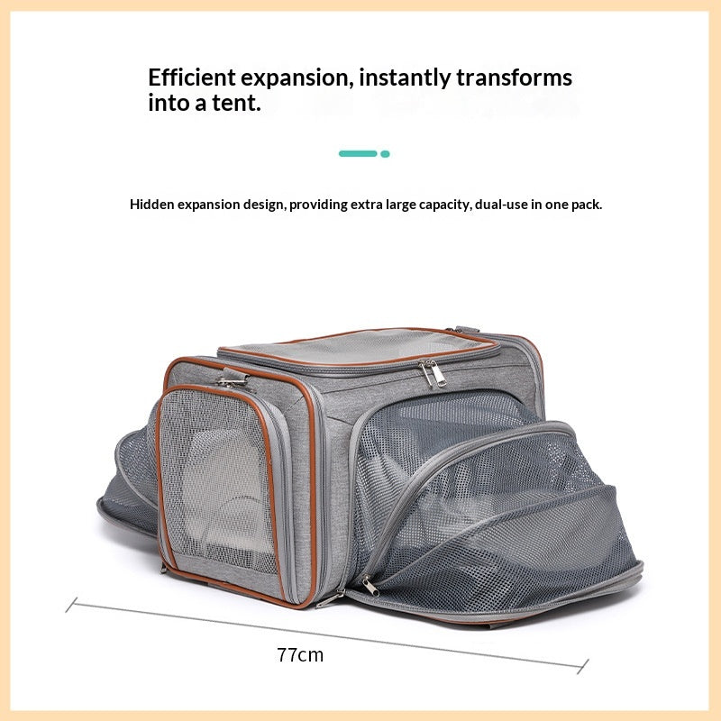 HB PET Portable Dog Travel Bag Airline Approved Pet Trolley Case - Image 5