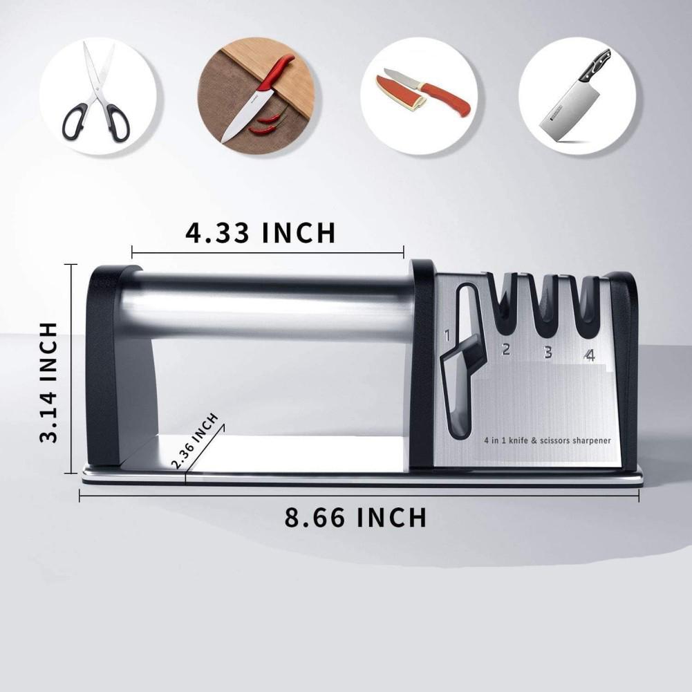 Non slip Kitchen Knife Sharpener Ergonomic Handle Safe And Fast Knife - Image 3