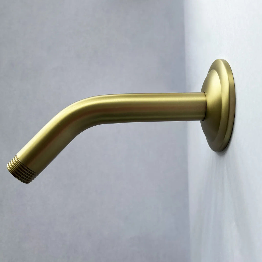 Shower Arm with Flange 1/2 NPT Tapered Threads Rain Shower Head Arm Wall - Image 3
