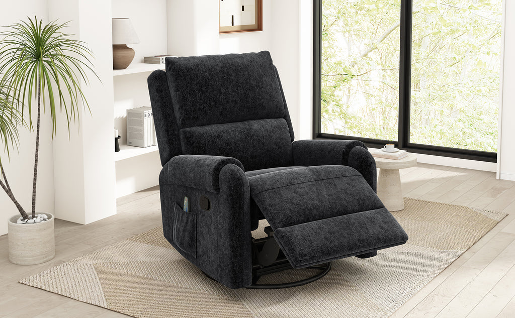Manual Recliner Massage Recliner Chair Nursery Recliner Chair Swivel Rocker - Image 4