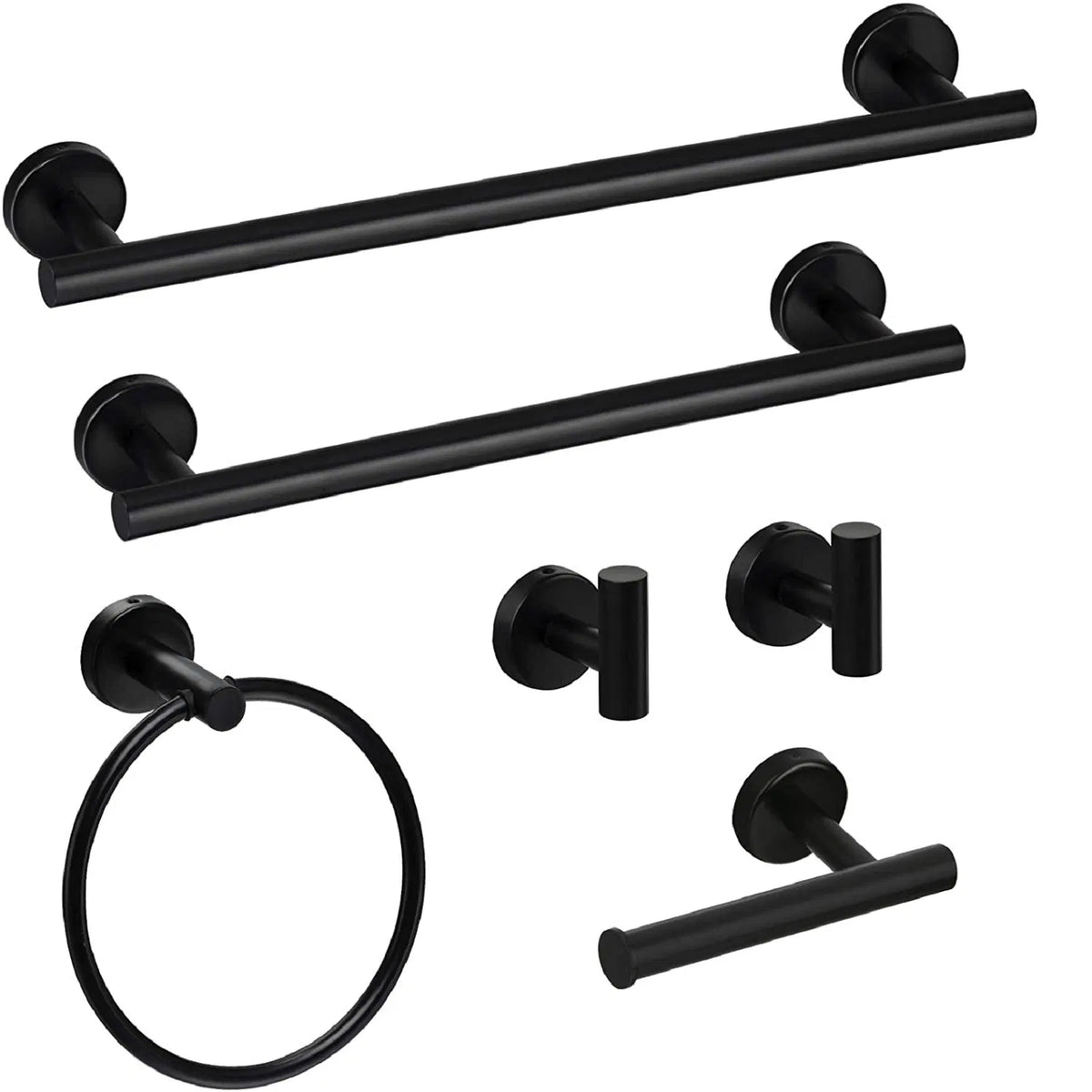 6 Piece Stainless Steel Bathroom Towel Rack Set Wall Mount RT - Image 3