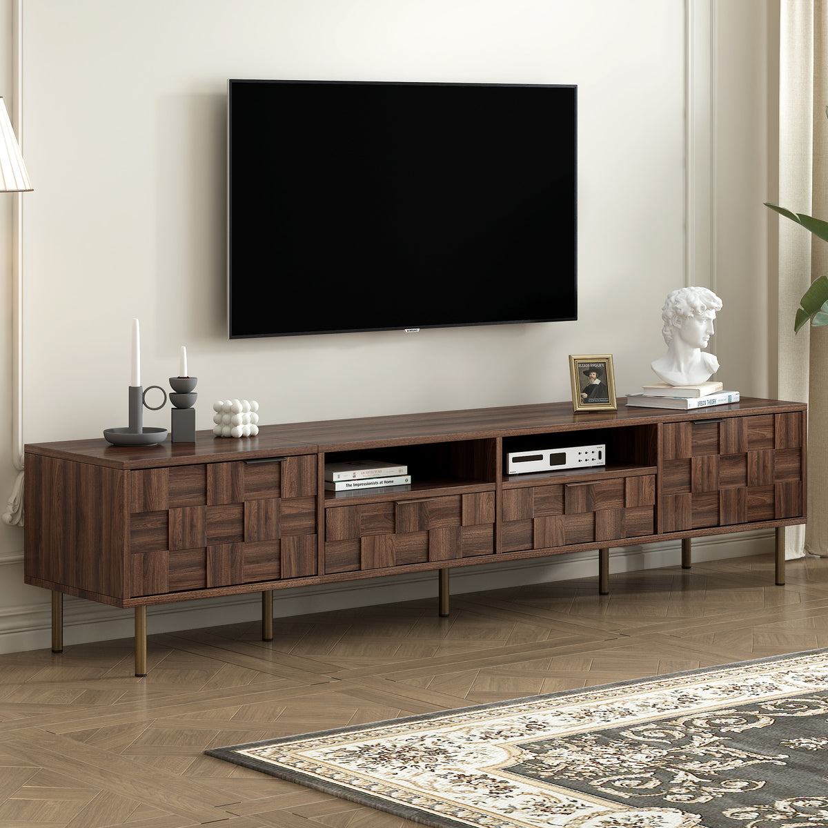 Mid-Century TV Stand for TVs up to 85 Inches