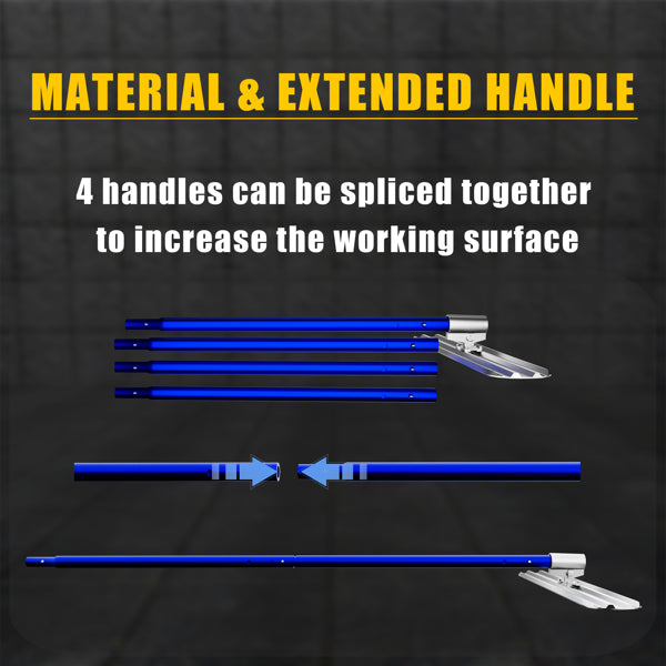 Bull Float Concrete Tools 48inx8in Magnesium Aluminum Alloy Concrete Float With - Image 4